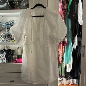 Frame Flowy White Dress